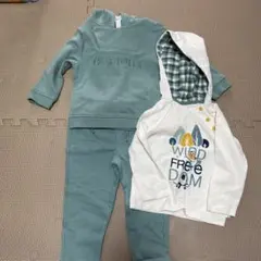 Obaibi オバイビ　長袖パーカースエット上下セット　80〜90