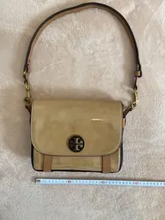 【美品】Tory Burch ベージュ ショルダーバッグ