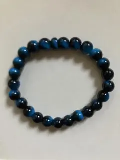 No.39 ターコイズと黒のビーズブレスレット 7.5in | Mercari