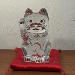 Baccarat クリスタル製 まねきねこ L 特大のサムネイル