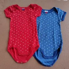 PETIT BATEAU ロンパース 2枚セット 12m/74cm