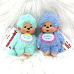 Monchhichi COLORS ぬいぐるみ 2体セットブルー - メルカリ