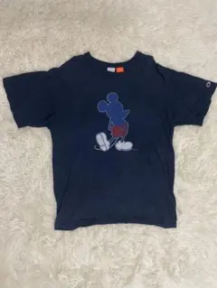 チャンピオン CHAMPION×DISNEY ディズニー コラボ Tシャツ 紺