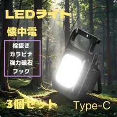 残り1点 LEDライト3個セット 懐中電灯 キャンプ 夜釣り 散歩 緊急 防犯