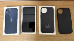 【週末限定1100円オフ】iPhone13 本体128GB 純正レザーケース付き