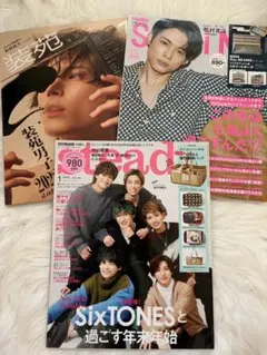 SixTONES 松村北斗表紙雑誌3冊セット 装苑 steady. SPRiNG