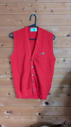 Crocodile ニットベスト レッド M
