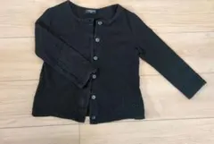 COMME CA ISM 黒 カーディガン 110A