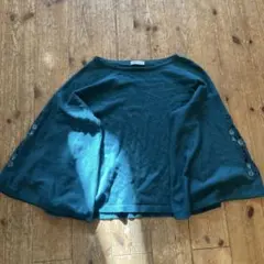 earth music&ecology ティール刺繍Tシャツ