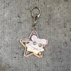 とっとこハム太郎　オーロラアクリルキーホルダー　めがねくん