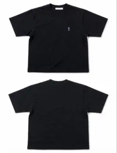 nano universe ベア刺繍 Tシャツ ブラックのサムネイル