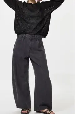 ユニクロ　バギーカーブパンツ　08DARK GRAY