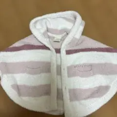 gelato pique ベビーポンチョ 70-80cm ボーダー