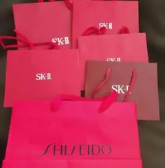 SK-II SHISEIDO 赤いショッパー 6枚セット