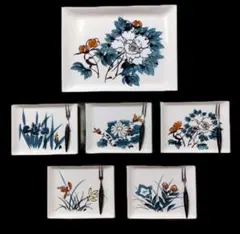 菓子皿 瑞鳳造　菓子器揃　木箱入り 菓子皿セット