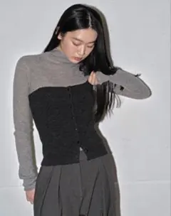 TODAYFUL Rib Knit Bustier チャコールグレー