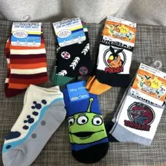 説明文必読❤️ディズニーポケモンブーフーウーサイズ色々キッズソックス６足❤️