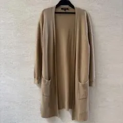 LAUTREAMONT ニットカーディガン 　ロング　ベージュ　38サイズのサムネイル