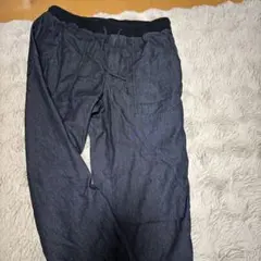 ダークブルーデニムパンツ ゴムウエスト　GU M