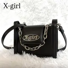 X-girl⭐︎OVAL LOGO FAUX LEATHER 2way ミニバッグのサムネイル