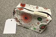 L'OCCITANE 花柄ポーチロクシタンコットンポーチ　8.5×7×4.5cm