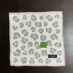 【新品未使用】kate spade ヒョウ柄 ハンカチ