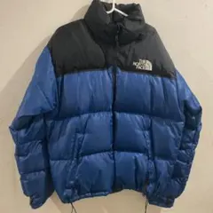 THE NORTH FACE ダウンジャケット ブルー×ブラック