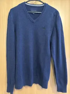 AMERICAN EAGLE ネイビー Vネックセーター