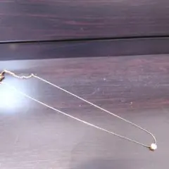 40センチ程度ピンクゴールドメッキネックレス