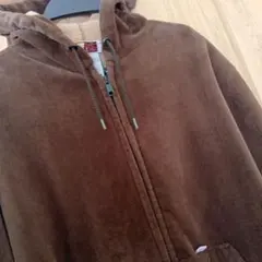 希少【Carhartt】90's ジップアップ パーカー ベロア Vintage