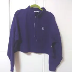 ハーフジップ スウェット