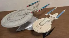 絶版 BANDAI U.S.S.エンタープライズNCC-1701-E ラスト１個 U.S.S.エンタープライズ NCC-1701（自爆ver.） の展示中