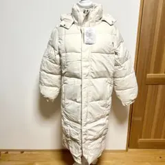 表示より10%OFF❣️ 【訳あり】 アイボリー ロングダウンジャケット Lサイズ