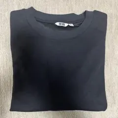 UNIQLO エアリズム コットンオーバーサイズTシャツ 5分袖XXL ブラック