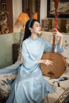 アオザイワンピースセット489