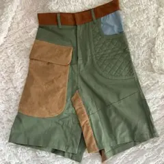 美品 ツモリチサト 異素材 パッチワーク スカート