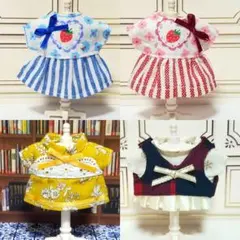【ぴか様専用】おまとめ購入10cmぬい服ワンピース(セット商品含め全5着)