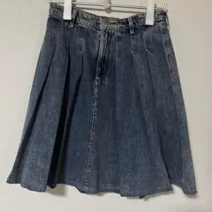 ZARA デニムプリーツスカートのサムネイル