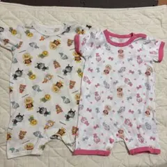 アンパンマン　ばいきんまん　ロンパース　パジャマ　2点