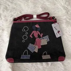 【未使用】KFB 神戸エルザ　maya ショルダーバッグ　濃紺