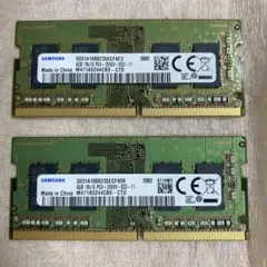 Samsung DDR4 4GB 2666MHz メモリ2枚セット　ノートPC