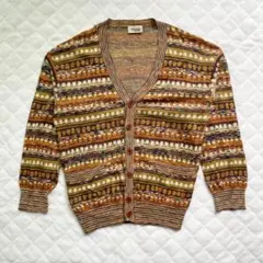 90s vintage MISSONI幾何学模様 ニットカーディガン アーカイブのサムネイル