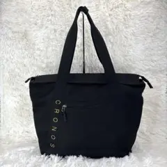 極美品 CRONOS UNISEX TOTE BAG BLACK 大容量