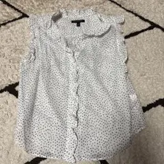 《週末値下げ！》Banana Republic フリル付きノースリーブシャツ