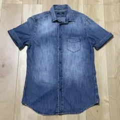 DIESEL ディーゼル デニムシャツ ブルー 半袖 S