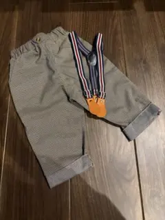 ストライプパンツとサスペンダーセット 90センチ