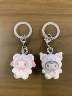 ふわふわスノー サンリオ マイメロ クロミ めじるしアクセサリー