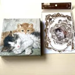 猫　アート　絵画　メッセージカード　まとめ売り