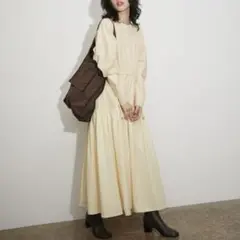 ADAM ET ROPE' タフタコンビワンピース キナリ 定価2万