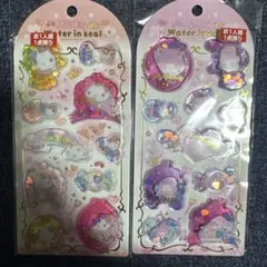 ハローキティ・マイメロディ ウォーターシール 2枚セット　ケイカンパニー　正規品